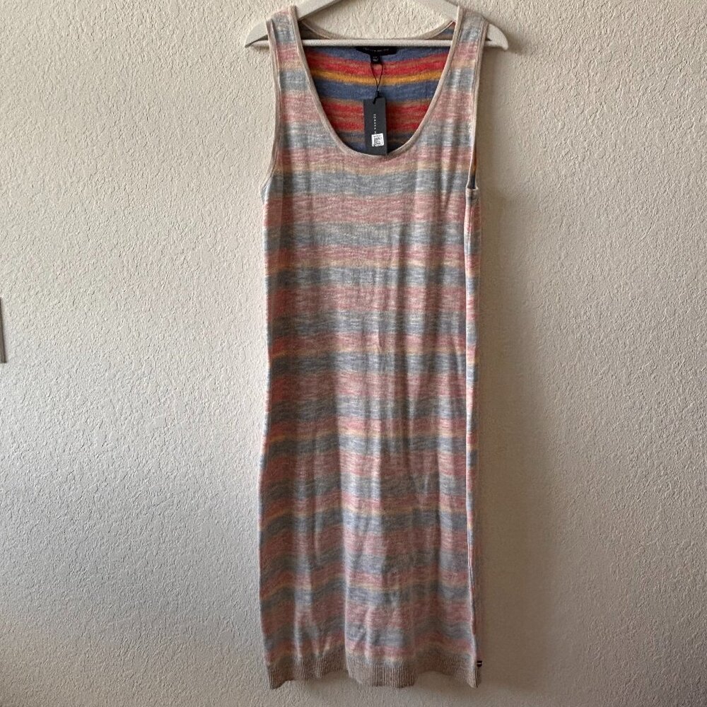 Tommy Hilfiger sleeveless multicolored maxi dress size L (NWT)